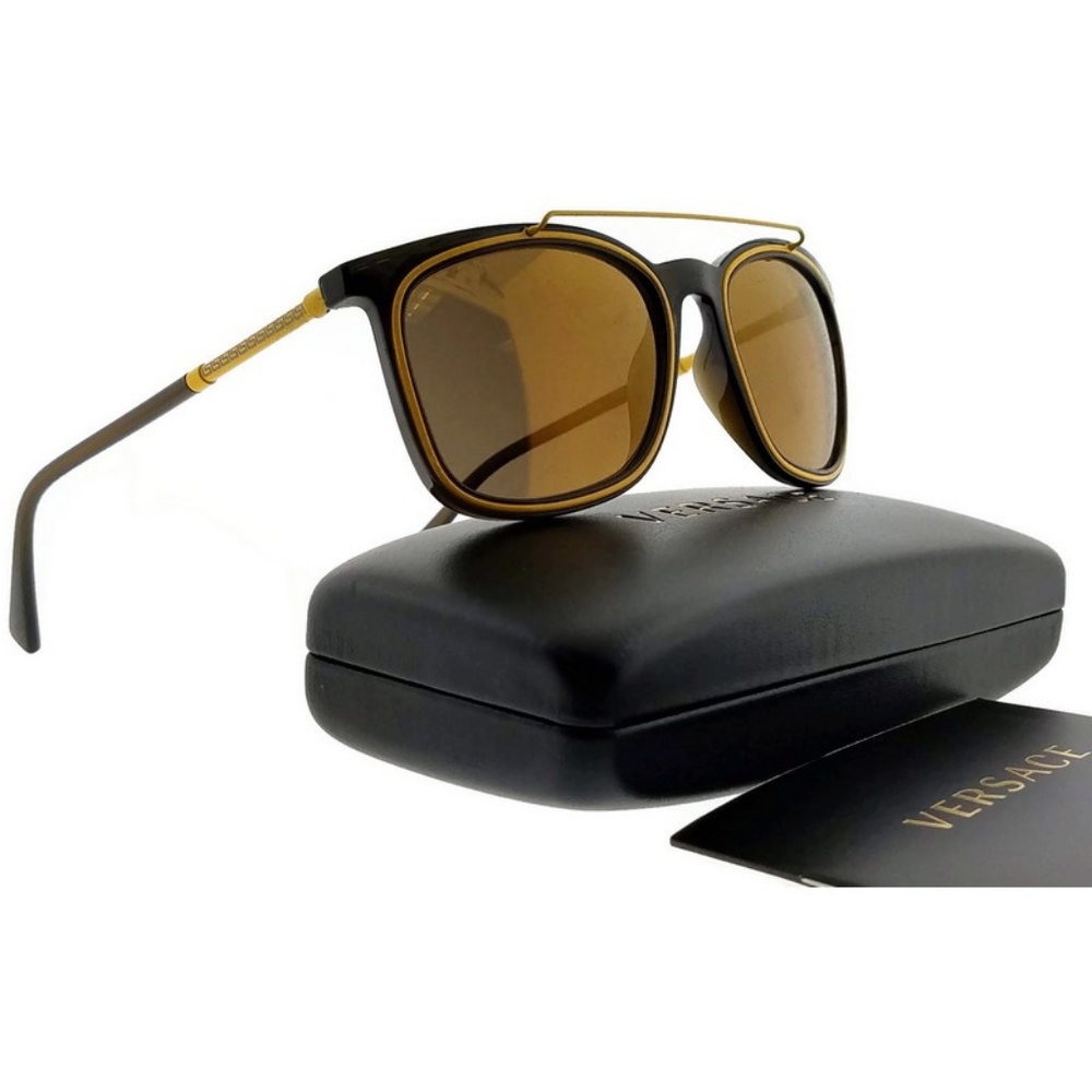 VE4335-5256F9-56 Square Men Green Frame Sunglasses - Picture 5 of 5